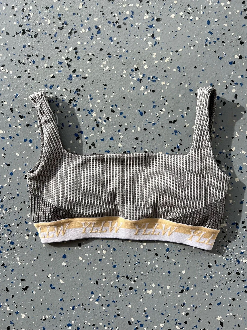 YLLW The Label Brice Ribbed Bra Neutral Size S